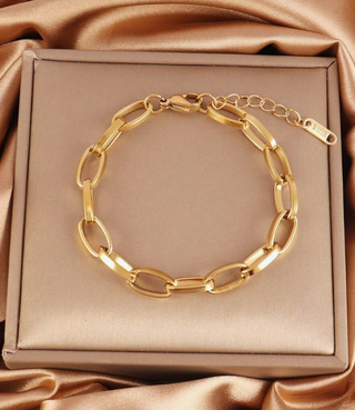 Gold Plated Link Bracelet