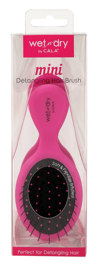 Wet-N-Dry Mini Hair Brush (Hot Pink)