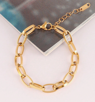 Gold Plated Link Bracelet