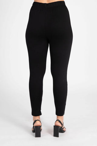 Pomme Rouge | Legging with black rhinestone band