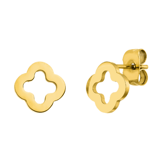 Clover ear studs | 18K gold plated