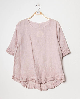 Linen short sleeve top | Happy Look