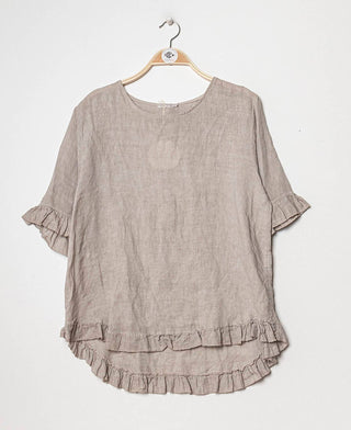 Linen short sleeve top | Happy Look