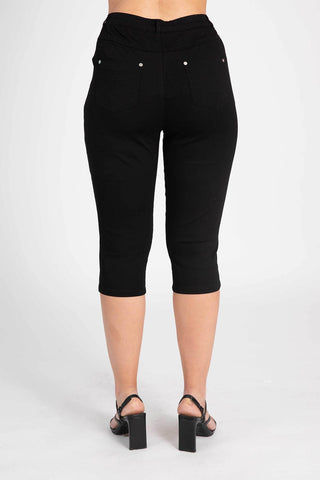 Capribukse | Plus Size Stretch Cropped Pants