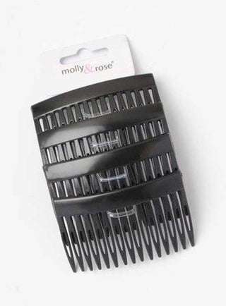 Black Side Combs - 7cm