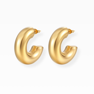 Madrid Øreringer | 18K Gullbelagt