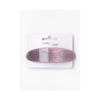 molly&rose | Oval Metallic Glitter Barrette Clip | 9cm | Assorterte farger