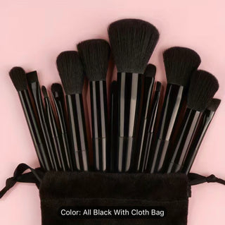 Makeup Brushes - sett med 10 sminkekoster