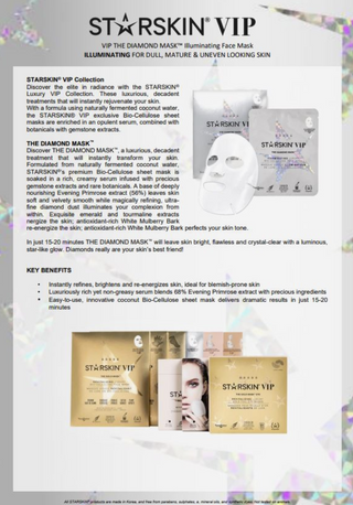 Starskin Vip the Diamond Mask™ Illuminating Bio-Cellulose