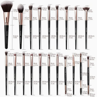 Makeup Brushes - sett med 20 sminkekoster